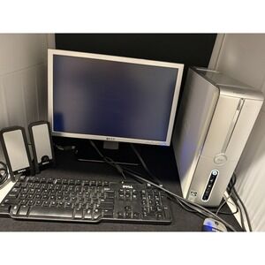 Dell Inspiron 531s Desktop PC Complete Setup Windows Vista Monitor Speakers